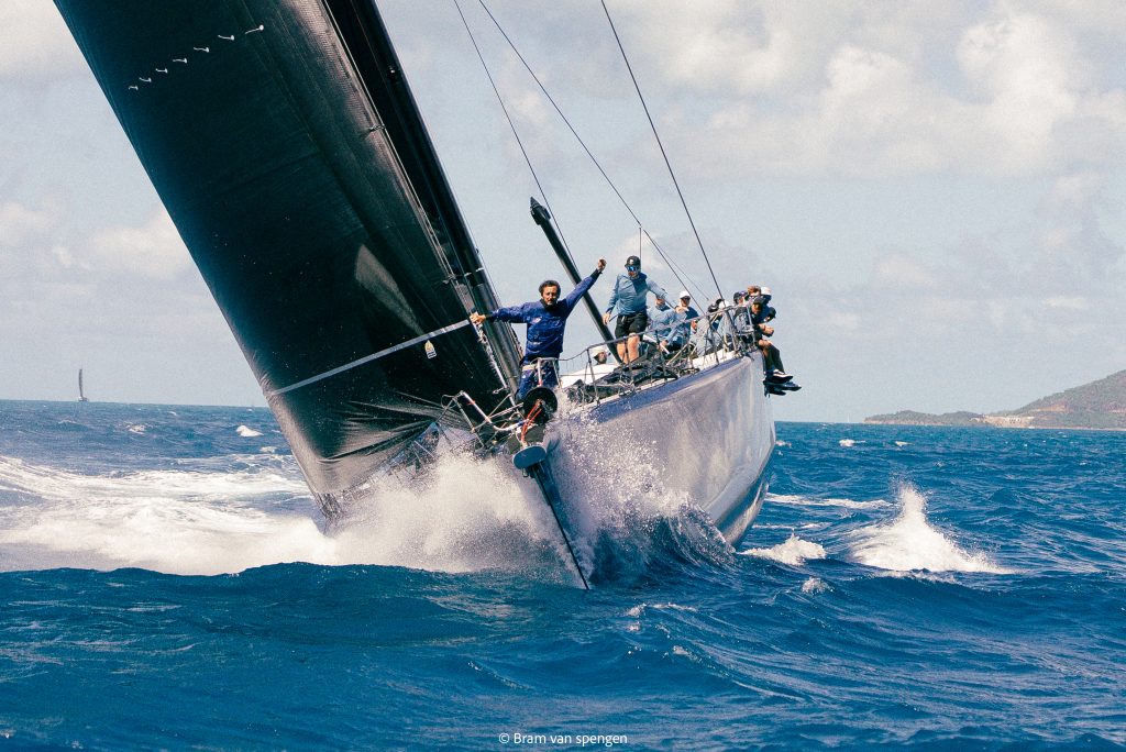 Black Jack 100 racing in the Carribbean.