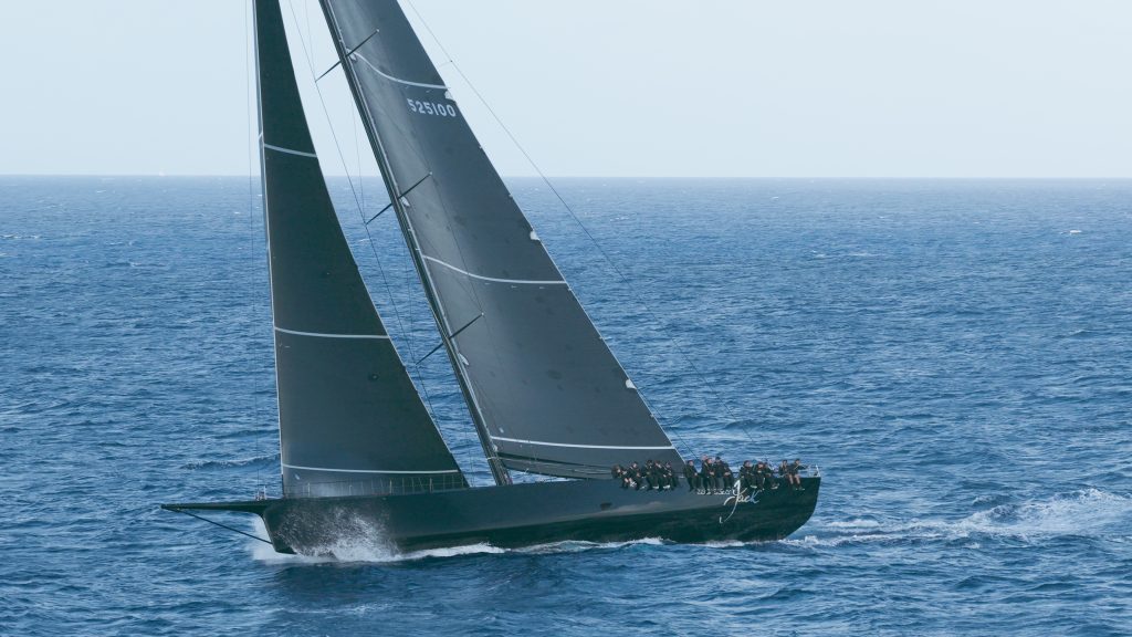 Black Jack 100 sailing offshore.